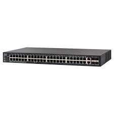 Cisco 48-port 10/100 Mbps + 4-Port 10 Gigabit Stackable Managed Switches – SF550X-48-K9