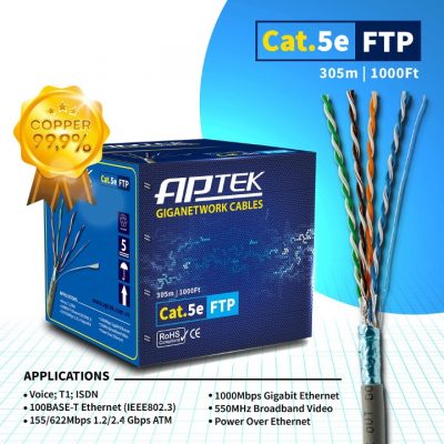 Cáp mạng APTEK CAT.5E FTP 530-2113-2 (305m/thùng)