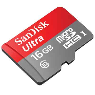 Thẻ nhớ giám sát MicroSD SanDisk Ultra 16Gb (MicroSD 16Gb)