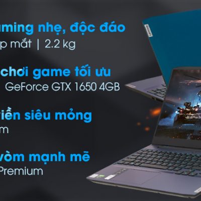 Laptop Lenovo IdeaPad Gaming 3 15IMH05 i7 10750H/8GB/512GB/4GB GTX1650/Win10 (81Y40068VN)
