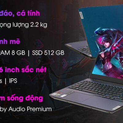 Laptop Lenovo IdeaPad Gaming 3 15IMH05 i5 10300H/8GB/512GB/4GB GTX1650Ti/120Hz/Win10 (81Y4013VVN)