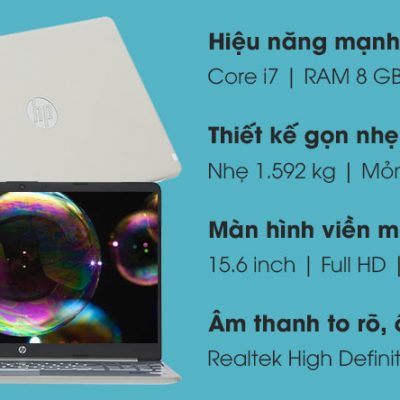 Laptop HP 15s fq2045TU i7 1165G7/8GB/512GB/Win10 (31D93PA)