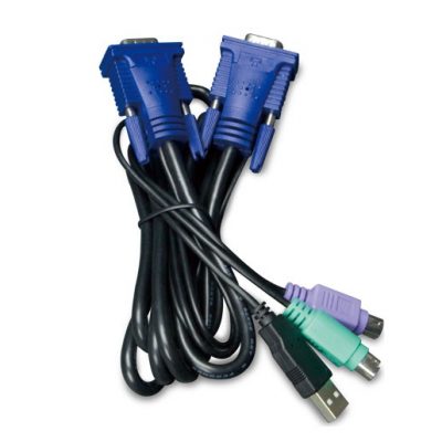5M USB KVM Cable with built-in PS2 to USB Converter PLANET KVM-KC1-5