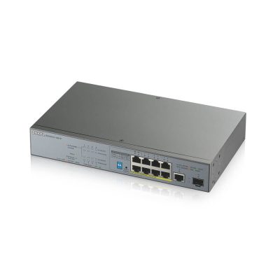 8-port GbE Unmanaged PoE Switch with GbE Uplink ZYXEL GS1300-10HP
