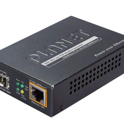 100/1000BASE-X to 10/100/1000BASE-T 802.3at PoE Media Converter PLANET GTP-805A