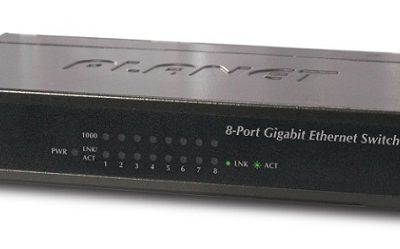 8 Port 10/100/1000Mbps Gigabit Ethernet Switch PLANET GSD-803