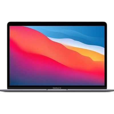 Laptop Apple Macbook Air (MGN93SA/A)/ Silver/ M1 Chip/ RAM 8GB/ 256GB SSD/ 13.3 inch Retina/ Touch ID/ Mac OS/ 1 Yr
