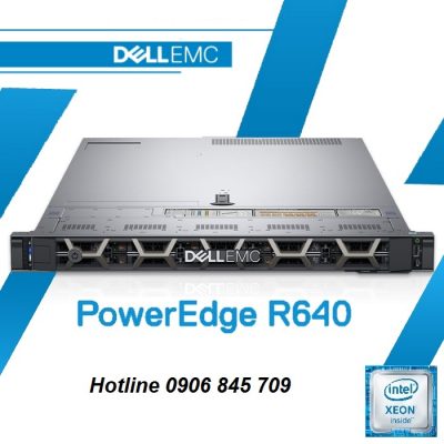DELL PowerEdge R640 Server(Intel Xeon Silver 4210/Ram 16GB/HDD 600GB 10K RPM SAS/DVD-RW/03 Year)