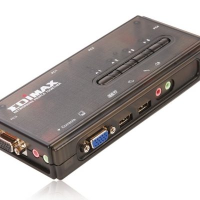 350MHz High Bandwidth 4 Ports USB KVM Switch EDIMAX EK-UAK4