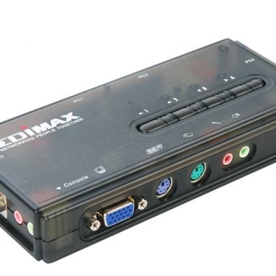350MHz High Bandwidth 4 Ports PS/2 KVM Switch EDIMAX EK-PAK4