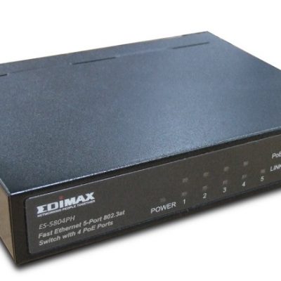 5-Port 10/100Mbps with 4 PoE+ Ports Switch EDIMAX ES-5804PH