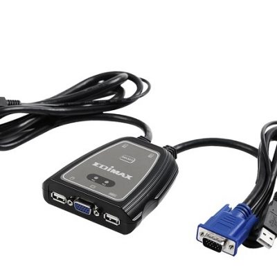 2-Ports USB KVM Switch with Cables EDIMAX EK-2U2C