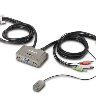 2-Port USB KVM Switch with Cables and Audio Support EDIMAX EK-2U2CA