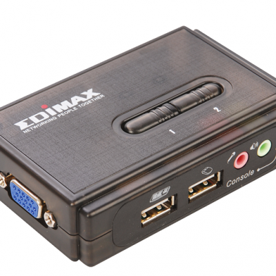 350MHz High Bandwidth 2 Ports USB KVM Switch EDIMAX EK-UAK2