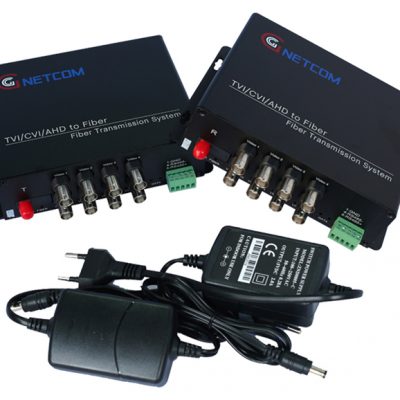 Bộ chuyển đổi quang Video 8 kênh GNETCOM HL-8V1D-20T/R-720P chức năng PTZ