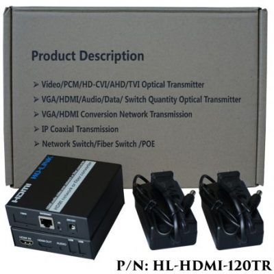 Bộ kéo dài HDMI 120M (Có chức năng thông LAN) HDMI-120M HL-HDMI-120TR