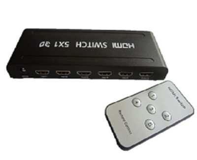 Bộ chuyển HDMI 5 vào 1 ra (Có remote)