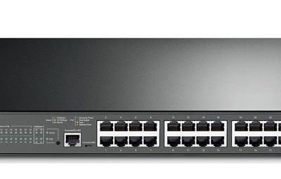JetStream 24-Port Gigabit L2 Managed PoE+ Switch with 4 SFP Slots TP-LINK T2600G-28MPS