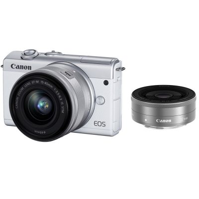 Máy ảnh Canon EOS M200 Kit 15-45mm + Canon EF-M22mm F2 STM