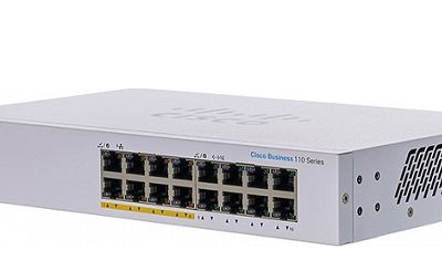 16-Port Gigabit Ethernet PoE Unmanaged Switch CISCO CBS110-16PP-EU