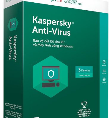 Bản quyền phần mềm dùng cho máy tính Kaspersky anti-virus cho 3 máy tính (KL1149MUCFS)