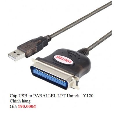 Cáp USB to PARALLEL LPT Unitek Y120