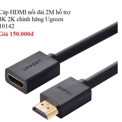 Cáp HDMI nối dài 2M hỗ trợ 4K 2K Ugreen 10142