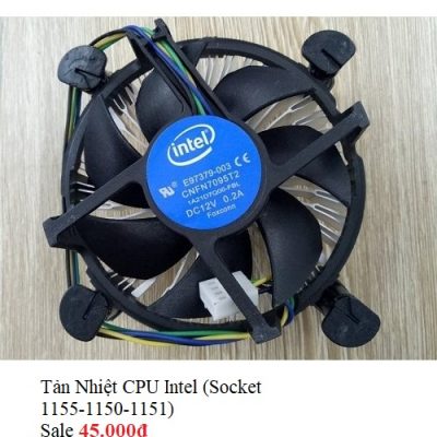 Tản Nhiệt CPU Intel (Socket 1155-1150-1151)