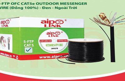 Cáp Aipoo S-FTP OFC CAT5e OUTDOOR MESSENGER WIRE