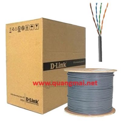 Cáp mạng Dlink CAT5e UTP 24AWG Grey Color (NCB-5EUGRYR-305F1A)