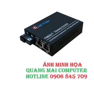 Chuyển đổi quang điện POE 2 RJ45 10/100Mbps GNETCOM GNC-6102FE-25A