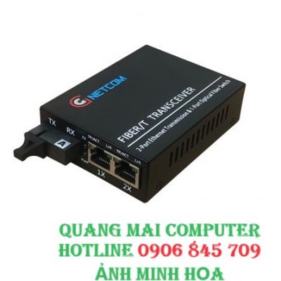 Chuyển đổi quang điện PoE 10/100/1000Mbps GNETCOM GNC-6102GE-20A