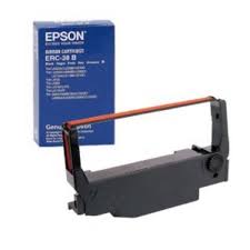 Epson C43S015379 Hộp 10 băng mực ERC-38 (Đỏ/Đen)