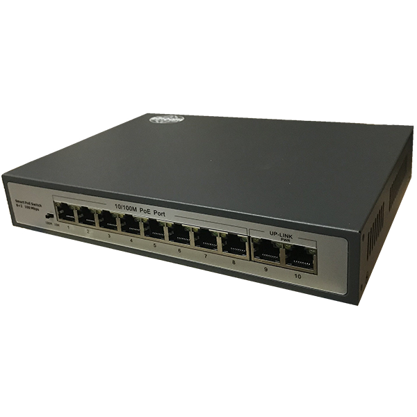 Thiết bị chuyển mạch POE 8 cổng 100Mp Zincom ZC-8POE-2E