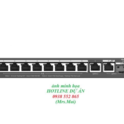 Switch POE 10 cổng tốc độ 1G Ruijie RG-ES210G-P